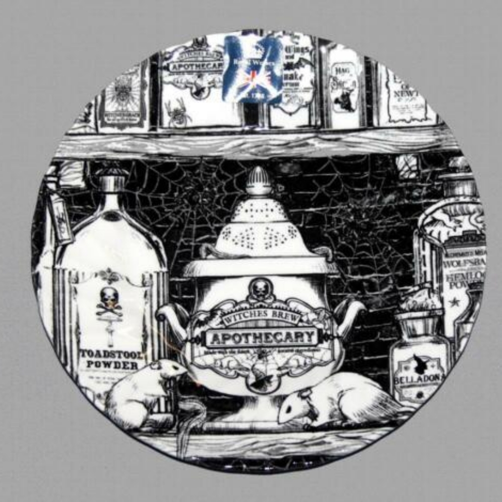 Set of 4 Royal Wessex Apothecary Dinner Plates